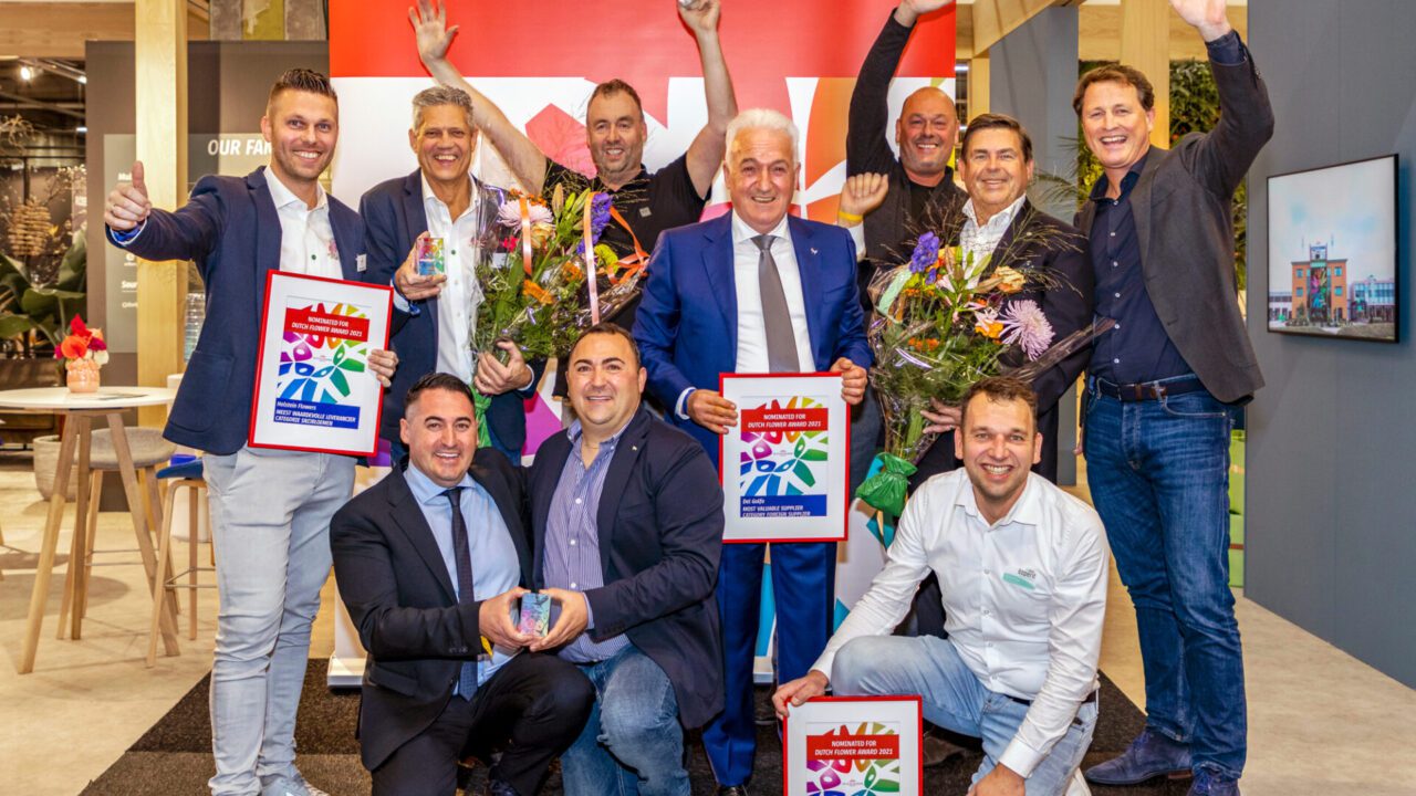 Holstein Flowers, Esperit Plants and Del Golfo proud winners of Dutch Flower Awards 2021